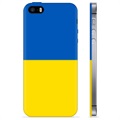 Husă TPU Steagul Ucrainei - iPhone 5/5S/SE - Galben și Albastru Deschis