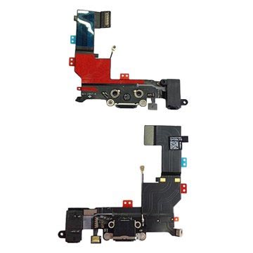 Cablu flexibil pentru conector de încărcare iPhone 5S - negru