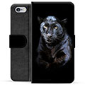 Husă Portofel Premium - iPhone 6 / 6S - Pantera Neagră