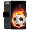 Husă Portofel Premium - iPhone 6 / 6S - Fotbal în Flăcări