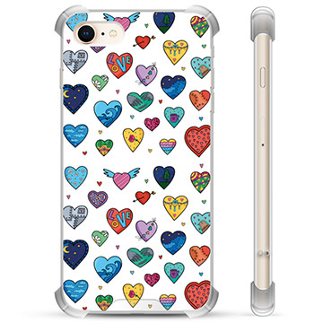 Husă Hibrid - iPhone 7/8/SE (2020)/SE (2022) - Inimi