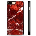 Capac Protecție - iPhone 7 Plus / iPhone 8 Plus - Marmură Roșie