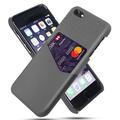 Husă cu Buzunar Card iPhone 7/8/SE (2020)/SE (2022) - KSQ - Gri