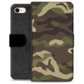 Husă portofel premium pentru iPhone 7/8/SE (2020)/SE (2022) - Camo