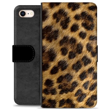 Husă portofel premium pentru iPhone 7/8/SE (2020)/SE (2022) - Leopard