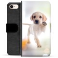 Husă Portofel Premium - iPhone 7/8/SE (2020) - Câine