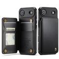 iPhone Air Caseme C22 Case RFID Card Wallet - Negru