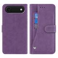 iPhone Air Husă elegantă de portofel retro cu suport rotativ pentru carduri - Violet