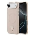 Husă iPhone Air Guess Triangle Logo - compatibil MagSafe - roz