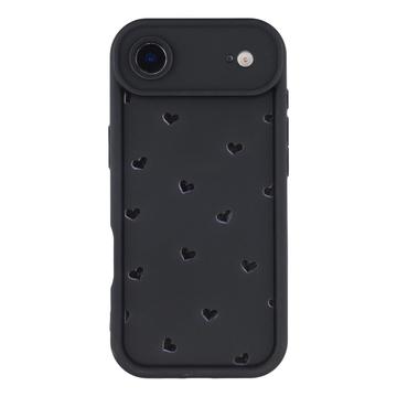 iPhone Air Husă TPU rezistentă la șocuri cu model de inimă și margini ridicate