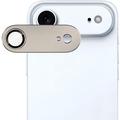 Protector de cameră din metal și sticlă securizată iPhone Air Imak Full Cover - Auriu deschis