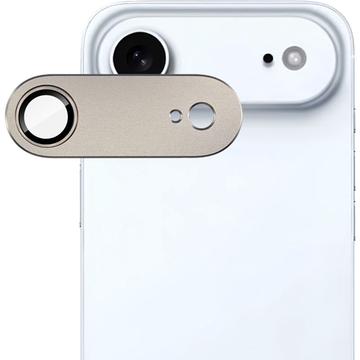 Protector de cameră din metal și sticlă securizată iPhone Air Imak Full Cover - Auriu deschis