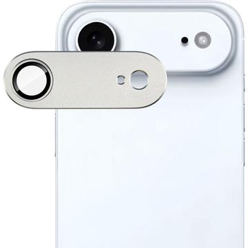 Protector de cameră din metal și sticlă securizată iPhone Air Imak Full Cover - argintiu