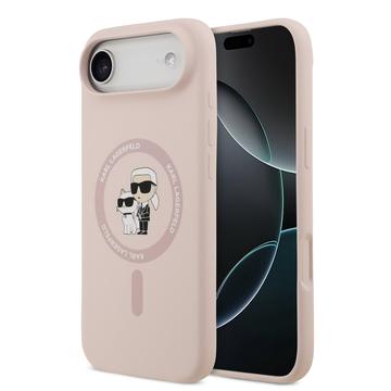 Husă MagSafe din silicon lichid iPhone Air Karl Lagerfeld Karl and Choupette