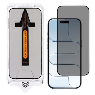 Protector de ecran din sticlă temperată pentru iPhone Air Privacy cu instrument de instalare - 9H - Black Edge