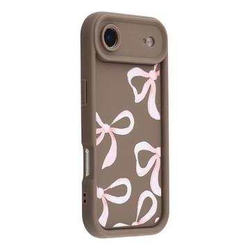 Husă TPU rezistentă la șocuri iPhone Air cu margini ridicate - Maro / Fundă mare