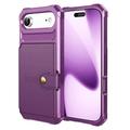 Husă TPU cu Slot Card iPhone Air - Violet