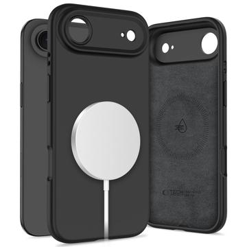 Husă din silicon lichid iPhone Air Tech-Protect - MagSafe compatibil - Negru
