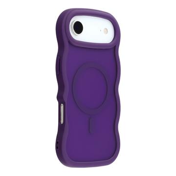 iPhone Air Husă hibridă magnetică cu margini ondulate - Violet