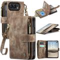 Husă Portofel iPhone Duo - Caseme C30 Multifunctional - Maro