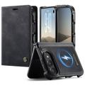 Husă portofel detașabilă 2-în-1 iPhone Duo Caseme C49 - compatibil MagSafe, RFID - Negru