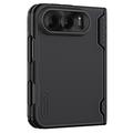 Husă iPhone Duo - Nillkin Super Frosted Shield Fold - Negru