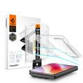 Protector de ecran din sticlă călită iPhone Duo Spigen Glas.tR EZ Fit Pro - 2 Buc. - Transparent