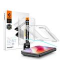 Protector de ecran din sticlă călită iPhone Duo Spigen Glas.tR EZ Fit Pro - Transparent