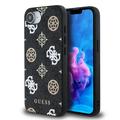 Husă iPhone 16e Guess 4G Peony - compatibilă MagSafe - Negru