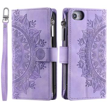 Husă Portofel iPhone 16e - Mandala - Violet