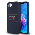 Husă din silicon cu logo orizontal iPhone 16e Oracle Red Bull Racing - MagSafe compatibil - Marinei