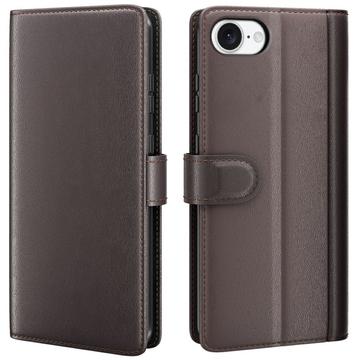 Husă Piele Portofel cu Kickstand iPhone 16e - Maro