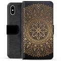 Husa portofel premium pentru iPhone X / iPhone XS - Mandala