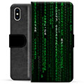 Husă Portofel Premium - iPhone X / iPhone XS - Criptat