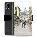 Husă Portofel Premium - iPhone X / iPhone XS - Strada Italiei