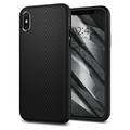 Husă TPU iPhone X/XS - Spigen Liquid Air - Negru