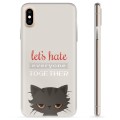 Husă TPU - iPhone X / iPhone XS - Angry Cat