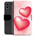 Husă Portofel Premium - iPhone X / iPhone XS - Dragoste
