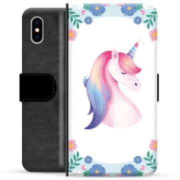 Husă Portofel Premium - iPhone X / iPhone XS - Unicorn