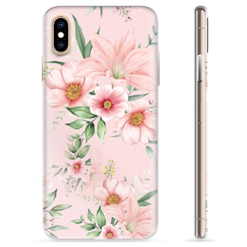 Husă TPU - iPhone X / iPhone XS - Acuarelă Flori