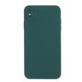 iPhone X/XS Husă mată TPU anti-amprentă - Verde închis