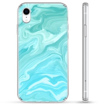 Husă Hibrid - iPhone XR - Marmură Albastră