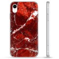 Husă Hibrid - iPhone XR - Marmură Roșie