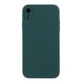 Husă Silicon iPhone XR - Flexibilă Și Mată - Verde Închis