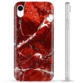 Husă TPU - iPhone XR - Marmură Roșie