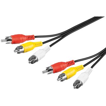 Cablu pentru conexiune audio-video compozit, 3x RCA