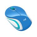 Mouse Fără Fir Ultraportabil Logitech M187 - Albastru / Alb