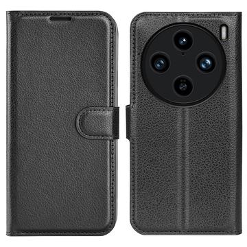 Husă Portofel Cu Închidere vivo X100 Pro - Negru