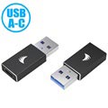 Adaptor Angelbird USB 3.1 Type-A / Type-C - Negru
