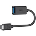 Adaptor cablu Belkin 3.0 USB-C / USB-A - 14cm - Negru